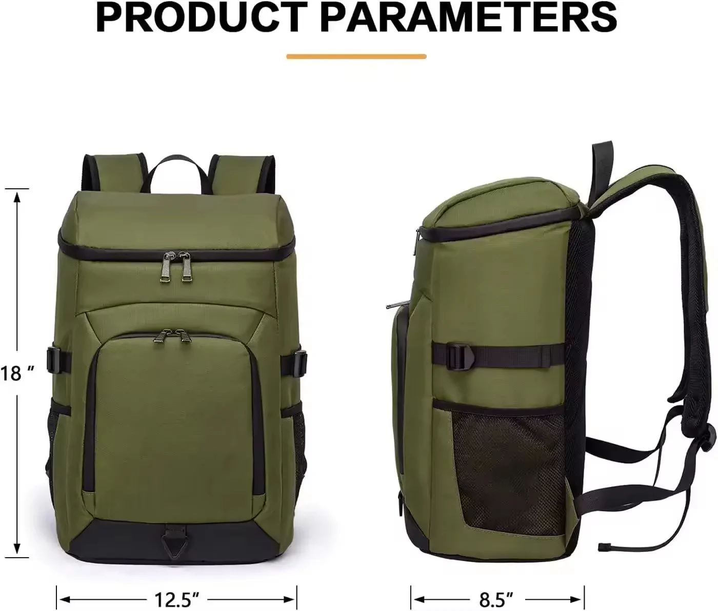 Custom 30L Portable structured Lunch Backpack Cooler Bag