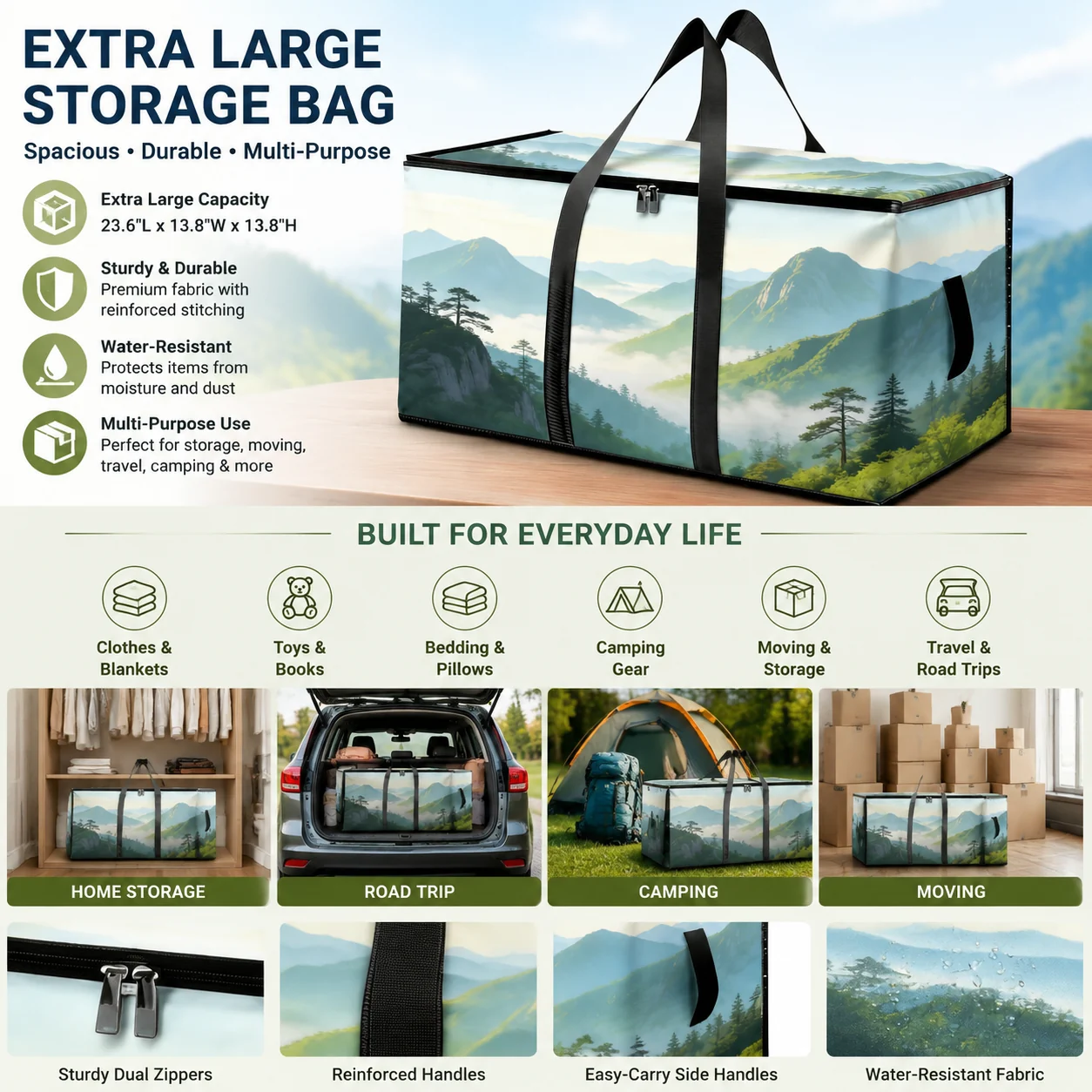 Custom Large Heavy Duty Moving Bags Clothing Blanket