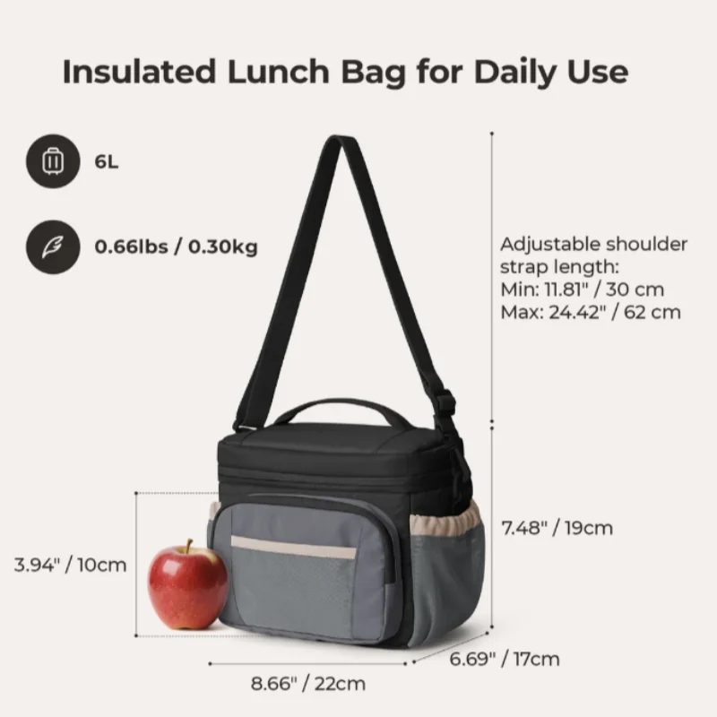 Custom Soft Cooler Bag and Lunch Box 600D