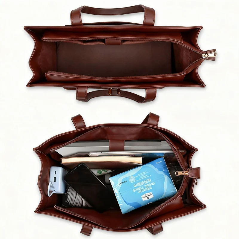 Custom Women's Classic Fashionable 15.6 Inch PU Leather