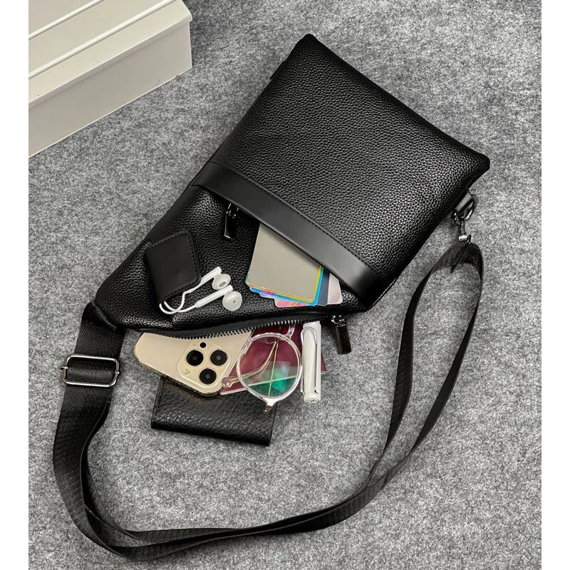 Custom PU Leather Chest Bag Fashion Crossbody Over