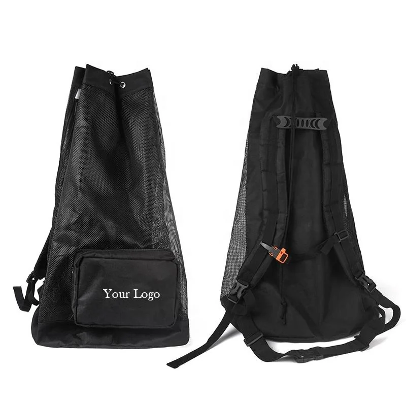 Custom Outdoor Travel Diving Fin Bag Mesh Backpack
