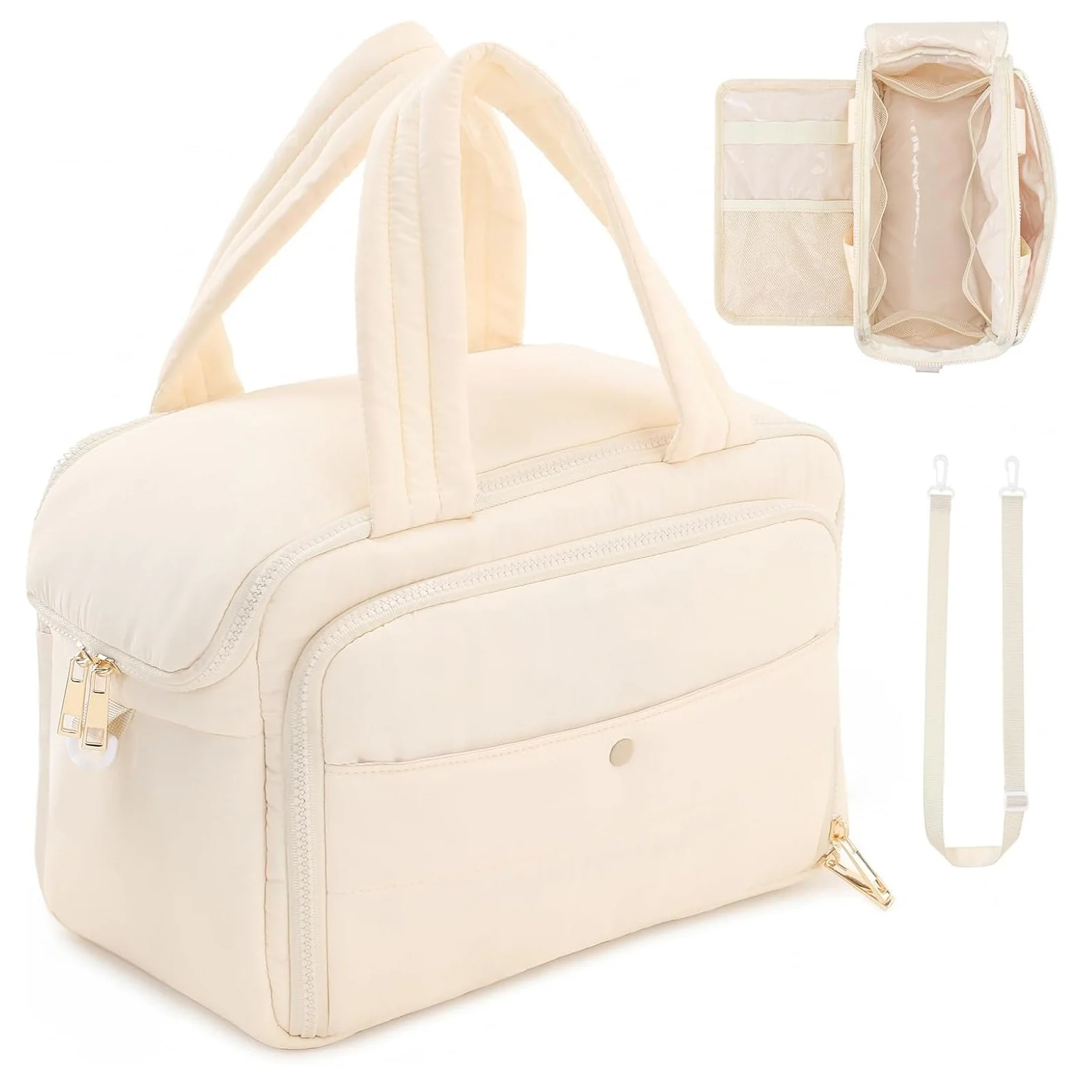 Custom Travel Puffy Organizer with Wide Handle and