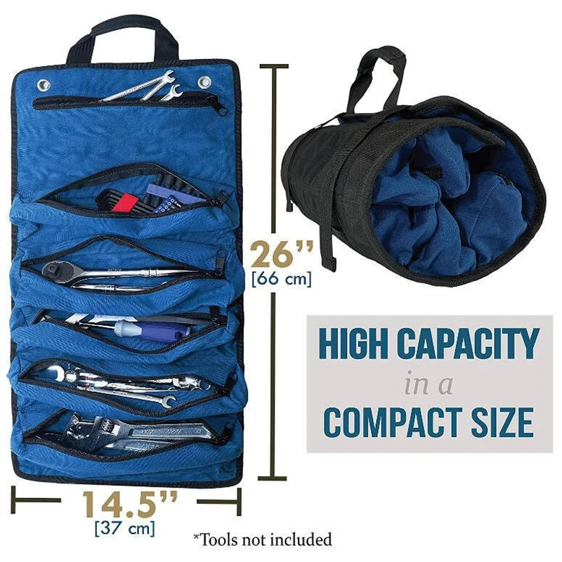 Custom Portable Canvas Rolling Tools Tote Bag Carrier